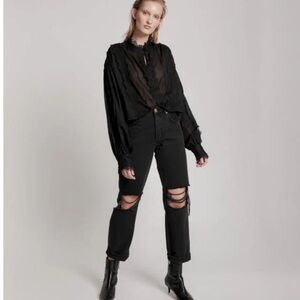 One‎ Teaspoon Truckers Mid Rise Button Fly Jeans sz 27